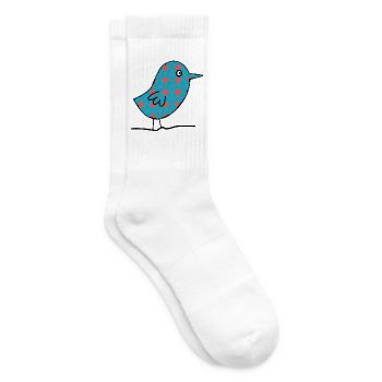 VOGEL. EULE. EULE. VOGEL. NACHT. NATUR - Tennissocken - Weiß - Rechts