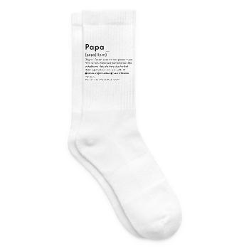 Papa définition  - Chaussettes de tennis - blanc - Droite
