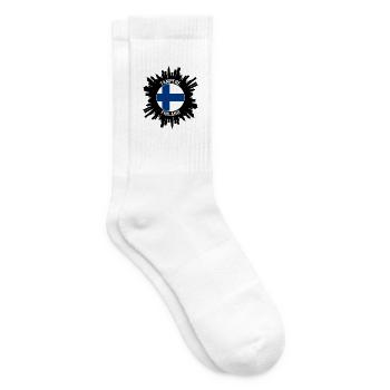 Tampere Skyline Finnland Flagge Reise-Souvenir - Tennissocken - Weiß - Rechts