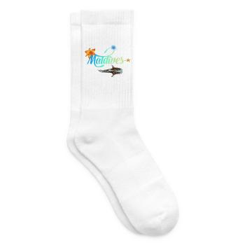 Malediven Tropischer Meeresglanz Walhai Souvenir - Tennissocken - Weiß - Rechts