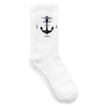 Anker Finnland Kompass - Tennissocken - Weiß - Rechts