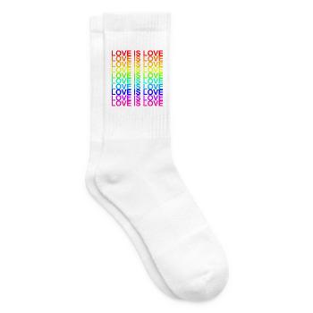 LOVE IS LOVE - Tennissocken - Weiß - Rechts