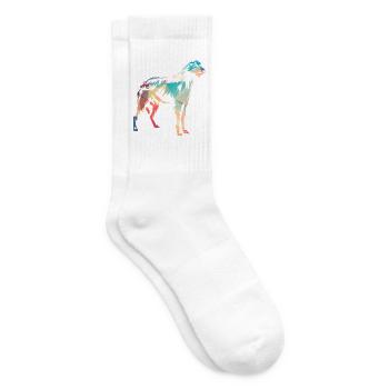 Sanfter Riese Irischer Wolfshund - Tennissocken - Weiß - Rechts