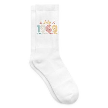 Juli 1969 Geburtstag Juli 1969 Juli - Tennissocken - Weiß - Rechts