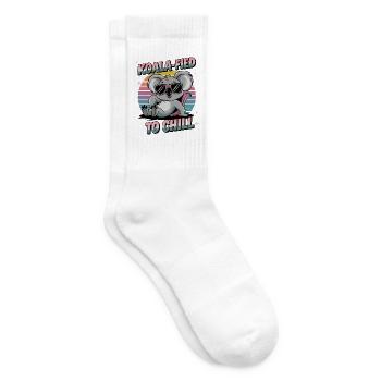 Koala-fied To Chill - Tennis socks - white - Right