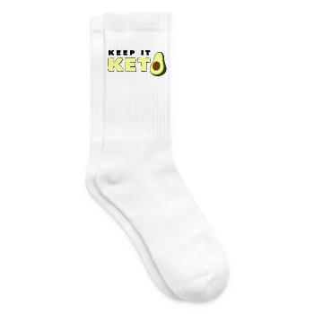 Gardez-le céto avocat disant cadeau régime cétogène - Chaussettes de tennis - blanc - Droite