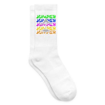 Trampolinspringen Trampolin Trampolin Trampolinspr - Tennissocken - Weiß - Rechts