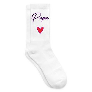 HAPPY FATHER'S DAY. DAD. FATHER'S DAY. FATHER - Tennis socks - white - Right