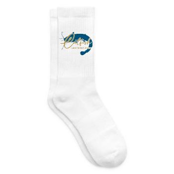 Wels Waller angeln Sportfischen Flussmonster - Tennissocken - Weiß - Rechts
