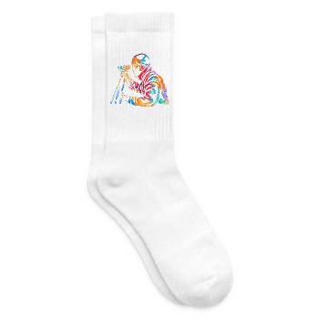 Pfiffiger Vermessungstechniker Kataster - Tennissocken - Weiß - Rechts