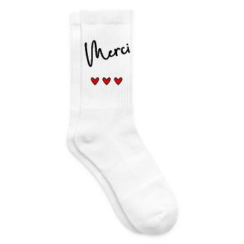 THANK YOU. MISTRESS. MASTER. THANK YOU MISTRESS - Tennis socks - white - Right