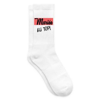 HOCHZEIT. ZUKÜNFTIGE BRAUT - Tennissocken - Weiß - Rechts