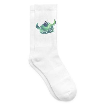 Island Wikinger Polarlicht Aurora Borealis - Tennissocken - Weiß - Rechts
