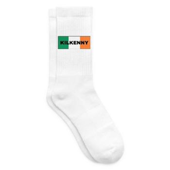 Kilkenny City in irischer Flagge - Tennissocken - Weiß - Rechts
