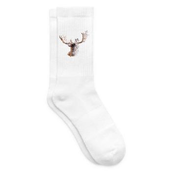 Hirsch Antler Stag Geweih - Tennissocken - Weiß - Rechts