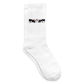 Husky Augen - Tennissocken - Weiß - Rechts