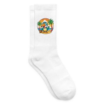 Toucan Funny Cartoon Summer Beach Sunglasses - Tennis socks - white - Right