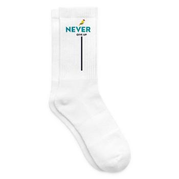 never give up bird - Tennissocken - Weiß - Rechts