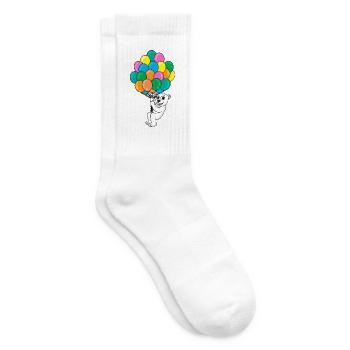 Ballon ours polaire - Chaussettes de tennis - blanc - Droite