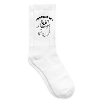 Cadeau de bébé ours polaire ours polaire - Chaussettes de tennis - blanc - Droite
