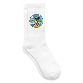 American Waterhound Hunderasse Cartoon Sonnenbrille - Tennissocken - Weiß - Rechts