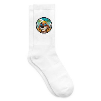 Bruno Jura Hound Hunderasse Cartoon Sonnenbrille Strand - Tennissocken - Weiß - Rechts