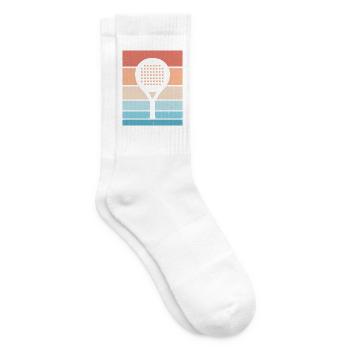 Padelspieler Padelschläger Padeltennis Padel - Tennissocken - Weiß - Rechts