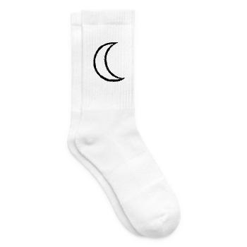 Keltisches Symbol Mond - Tennissocken - Weiß - Rechts