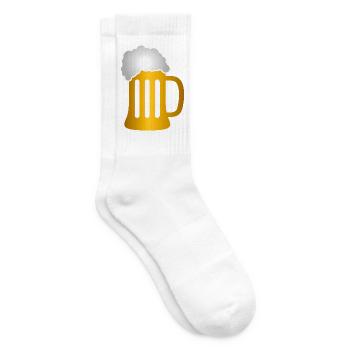 Golden Beer Krug Silhouette - Tennissocken - Weiß - Rechts