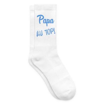 FROHER VATERTAG. PAPA. VATERTAG - Tennissocken - Weiß - Rechts