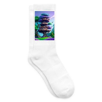 Treehouse Purple - Tennissocken - Weiß - Rechts