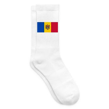 Republik Moldau - Tennissocken - Weiß - Rechts