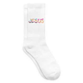 Jesus - Tennissocken - Weiß - Rechts