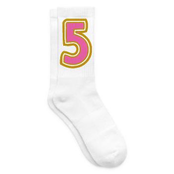 5. 5 YEARS. 5th ANNIVERSARY. 5 YEAR ANNIVERSARY - Tennis socks - white - Right