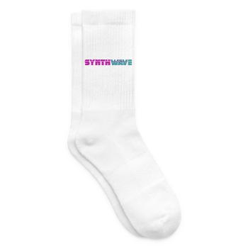 Synthwave - Tennis socks - white - Right