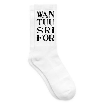 Wan, Tuu, Sri, For - Tennissocken - Weiß - Rechts