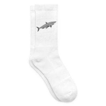 weisser Hai großer weißer Hai - Tennissocken - Weiß - Rechts