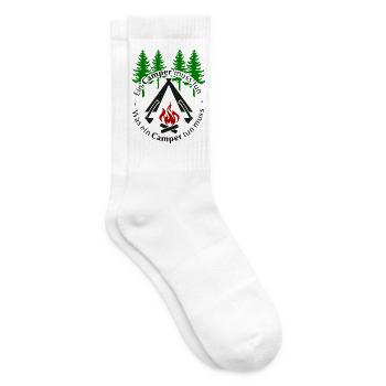 Ein Camper muss tun was ein Camper tun muss Spruch - Tennissocken - Weiß - Rechts