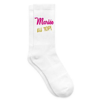 ICH KANN NICHT, ICH BIN VERHEIRATET - Tennissocken - Weiß - Rechts