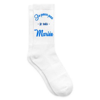 HOCHZEIT. HERZ. PAAR. ICH HABE GERADE GEHEIRATET. Junggesellinnenabschied - Tennissocken - Weiß - Rechts