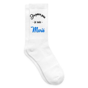 JE PEUX PAS. MARIE - Chaussettes de tennis - blanc - Droite