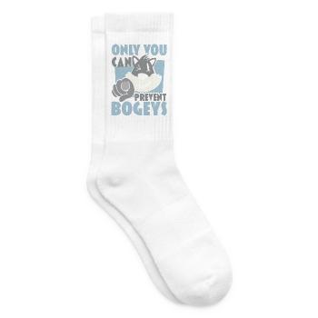 Nur du kannst die Bogeys verhindern Disc Golf Frol - Tennissocken - Weiß - Rechts