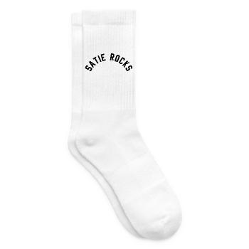 Erik Satie T-shirt funny saying - Tennis socks - white - Right