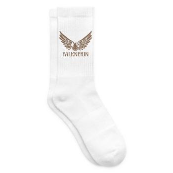 Falknerin Adler Falke Falknerei Geschenk - Tennissocken - Weiß - Rechts