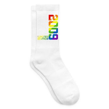 LGBTQ 2009 ARC-EN-CIEL QUEER 16E ANNIVERSAIRE PRIDE - Chaussettes de tennis - blanc - Droite