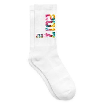 9TH BIRTHDAY LIMITED EDITION 2017 - Tennis socks - white - Right