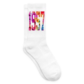 BUNT 69. GEBURTSTAG 1957 - Tennissocken - Weiß - Rechts