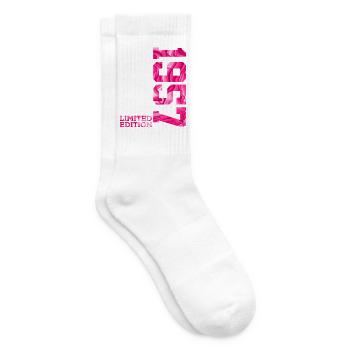 69. GEBURTSTAG PINK LIMITED EDITION 1957 - Tennissocken - Weiß - Rechts