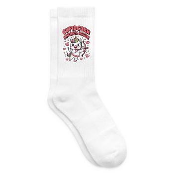 Cupidcorn Strikes Again - Tennis socks - white - Right