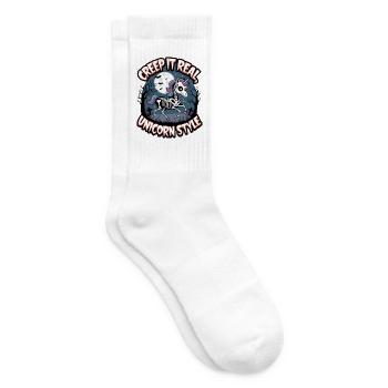 Creep It Real Unicorn Style - Tennis socks - white - Right